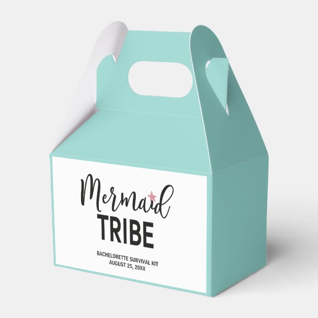 Mermaid Bachelorette Survival Kit Box Geschenkschachtel (Vorderseite)