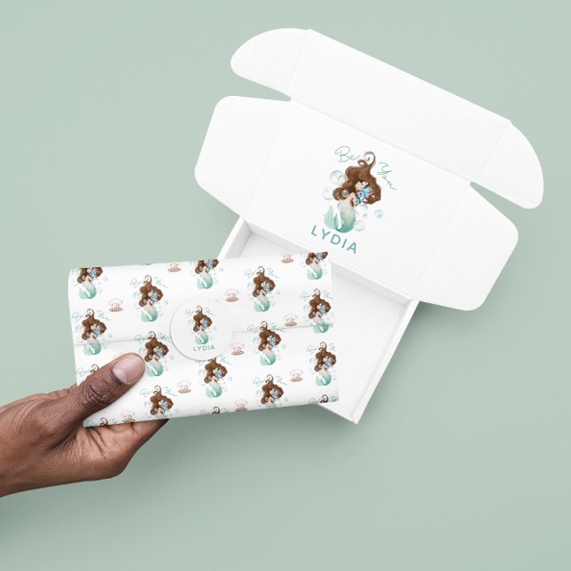 Mermaid be You Tissue Seidenpapier (Empower someone special to be themselves with this mermaid, "Be you" tissue paper! )