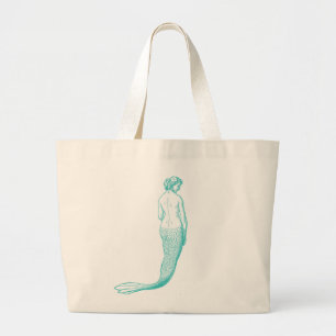 Mermaid Beach Bag Jumbo Stoffbeutel