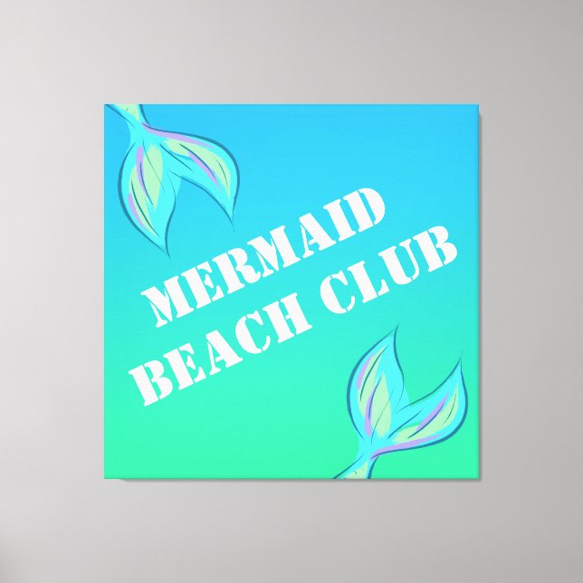 Mermaid Beach Club Canvas Print Leinwanddruck (Vorderseite)