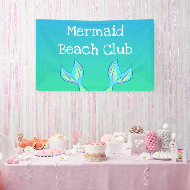 Mermaid Beach Club Party Banner (Party)