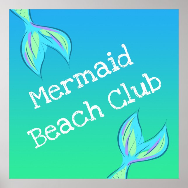 Mermaid Beach Club Poster (Vorne)
