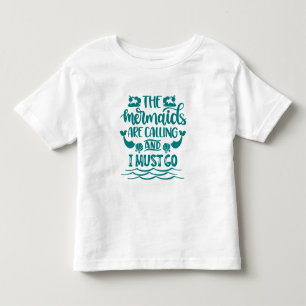 Mermaid Beach Die Meerjungfrauen rufen Kleinkind T-shirt
