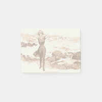 Mermaid Beach Gibson Girl Viktorianisch Antique