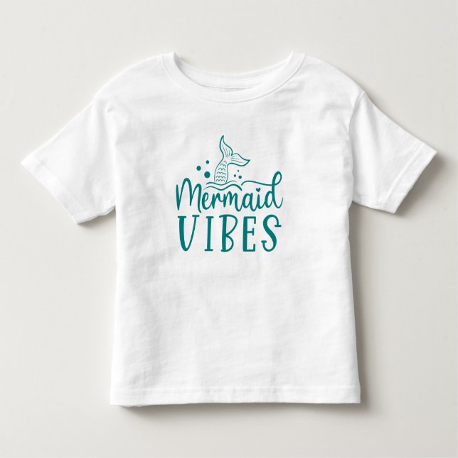 Mermaid Beach | Mermaid Vibes Kleinkind T-shirt (Vorderseite)