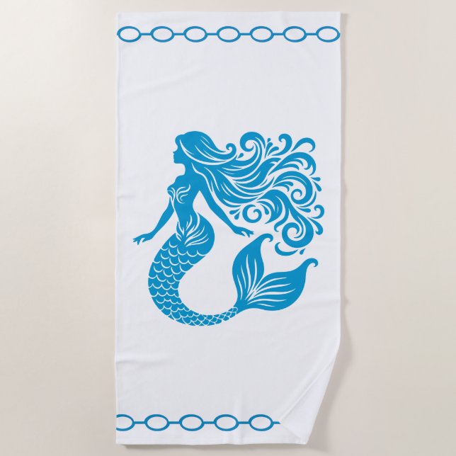 Mermaid Beach Towel Strandtuch (Vorderseite)