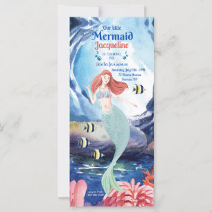 Mermaid Beauty Birthday Einladung