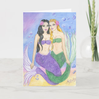Mermaid Best Friends Karte