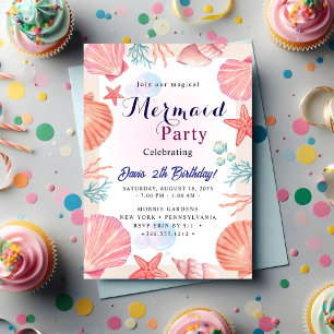 Mermaid Birthday Bash Einladung