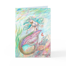 Mermaid Birthday Card