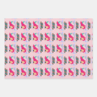 Mermaid Birthday Design - Unterwasser Geschenkpapier Set