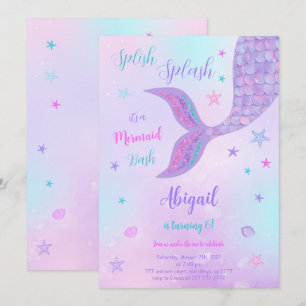 Mermaid Birthday Einladung