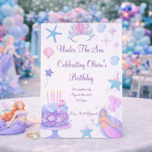 Mermaid Birthday Einladung