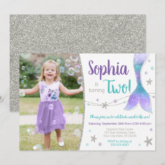 Mermaid Birthday Einladung | Unterseegebiet