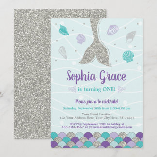 Mermaid Birthday Einladung | Unterseegebiet