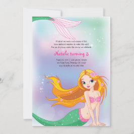 Mermaid Birthday Einladungskarte Einladung