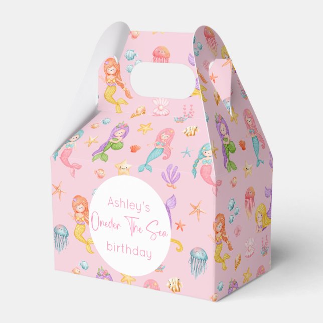 Mermaid Birthday Geschenkschachtel (Vorderseite)