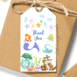 Mermaid Birthday Geschenktag Geschenkanhänger