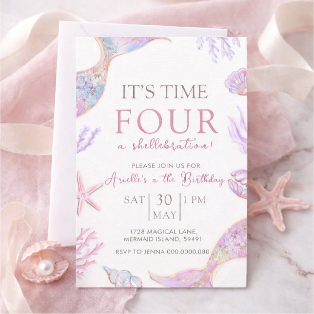 Mermaid Birthday Invitation Einladung (Von Creator hochgeladen)