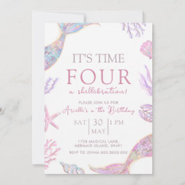 Mermaid Birthday Invitation Einladung