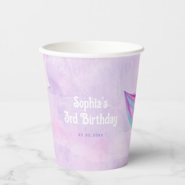 Mermaid Birthday Pappbecher (Vorderseite)