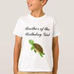 Mermaid Birthday Party Brother T - Shirt<br><div class="desc">Geburtstag feiern ist eine Familienaffäre! Erhalten Sie passende Shirts für die ganze Familie,  damit Sie stilvoll feiern können. Es macht nicht nur Spaß,  das Thema zu spielen,  sondern es lässt andere Eltern leicht wissen,  wer die Gastgeber des Party sind! Diese Mermaid Party Shirts sind die perfekte Touch!</div>