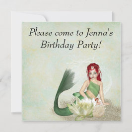 Mermaid Birthday Party Einladungen