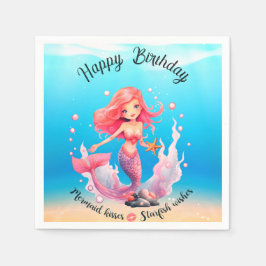 Mermaid Birthday Serviette