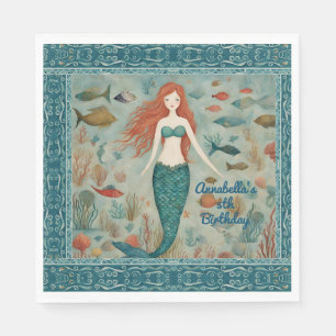 Mermaid Birthday Serviette