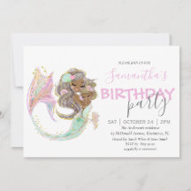 Mermaid Birthday Sweet Little Mermaid Nautical