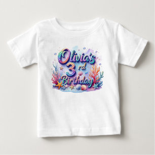 Mermaid Birthday T - Shirt - Personalisierter Name