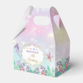 Mermaid Birthday Under Sea Party Vielen Dank Geschenkschachtel