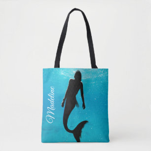 Mermaid Black Blue Ocean Sommer Moderner Strand