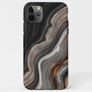 Mermaid Black Gold Trend Elegante Marble Agate Case-Mate iPhone Hülle