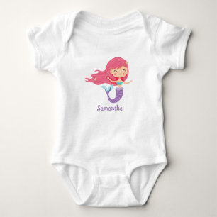 Mermaid Bodysuit Baby Strampler