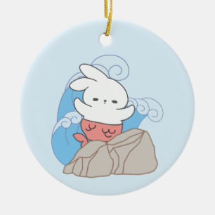 Mermaid Bunny Adventures Ein Abstecher in den Somm Keramik Ornament
