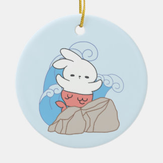 Mermaid Bunny Adventures Ein Abstecher in den Somm Keramik Ornament
