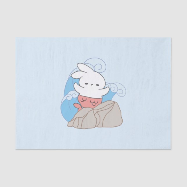 Mermaid Bunny Adventures Ein Abstecher in den Somm Seidenpapier (Vorderseite)