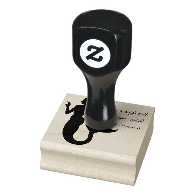 Mermaid Business Sea Girl Gummistempel (Stempel)