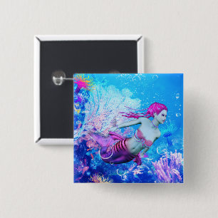 Mermaid Button