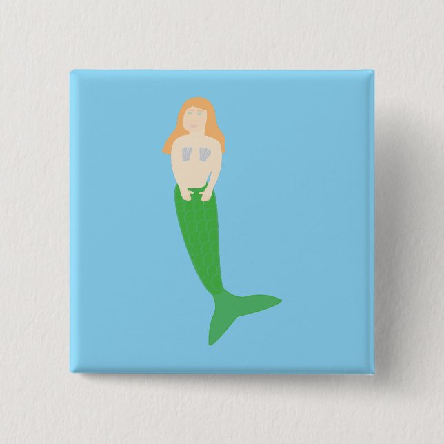 Mermaid Button (Vorderseite)