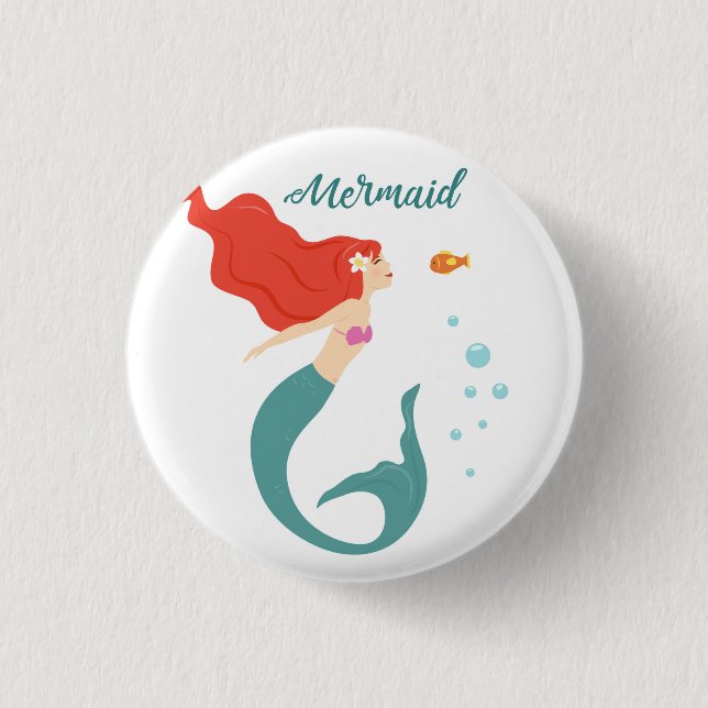 Mermaid Button (Vorderseite)