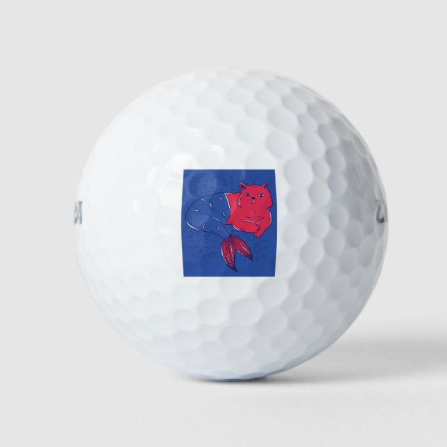 Mermaid Cat Golfball (Vorderseite)