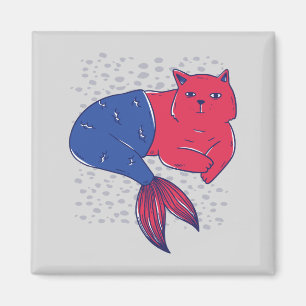 Mermaid Cat Magnet