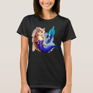 Mermaid Cat Mix Magical Fantasy Animal Beautiful G T-Shirt