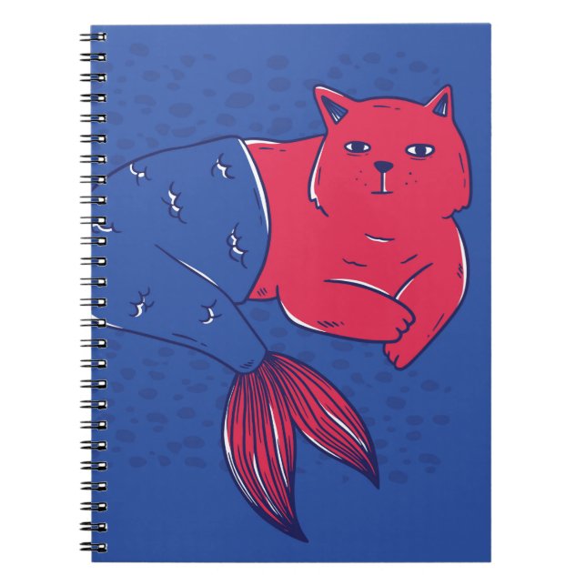 Mermaid Cat Notizblock (Vorderseite)