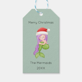 Mermaid Christmas Geschenkanhänger