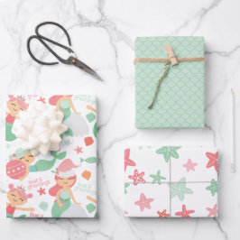 Mermaid Christmas Geschenkpapier Set