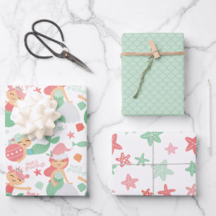 Mermaid Christmas Geschenkpapier Set