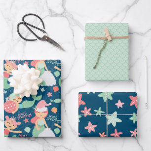 Mermaid Christmas Geschenkpapier Set